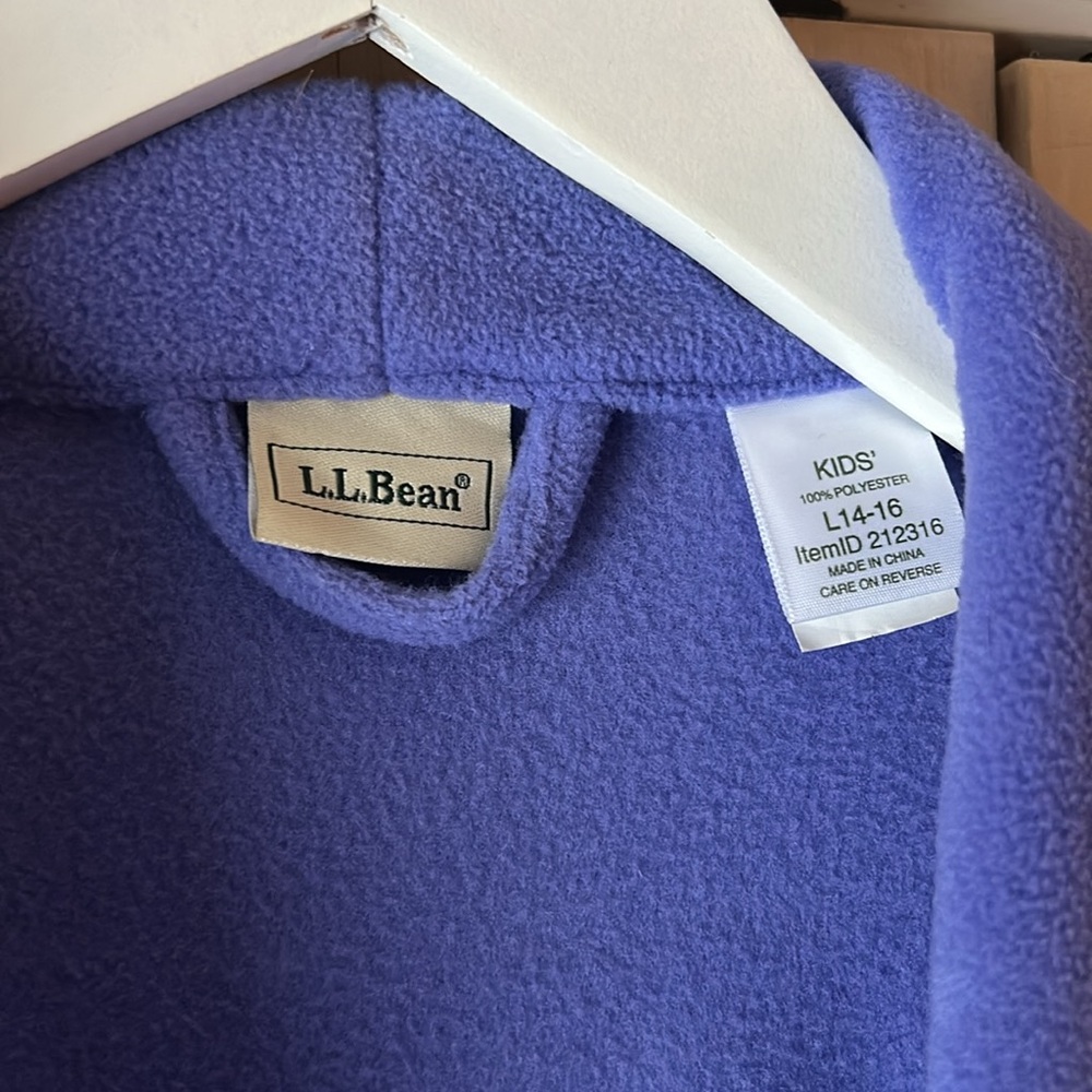 LL Bean Fleece Robe - Picture 2 of 4